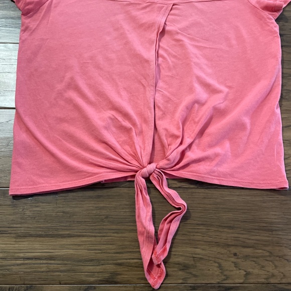 aerie tie back coral T shirt size small - Picture 3 of 10